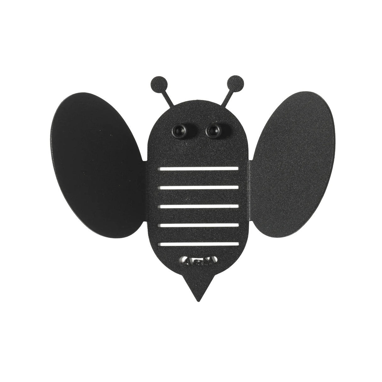 ARTI & MESTIERI Set Ganci Appendiabiti Bee 2 Pezzi Nero 13,4x16,3cm