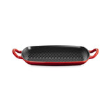 LE CREUSET Grill Griglia Rettangolare Evolution 30x27cm Ghisa Vetrificata Ciliegia