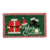 MONTEMAGGI Tappeto Zerbino di Natale Natalizio in Cocco 17x40cm