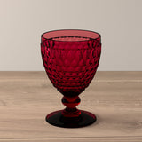 VILLEROY & BOCH Boston Coloured 4 Pezzi Bicchiere Calice Vino Rosso Red 8,8cm Cristallo