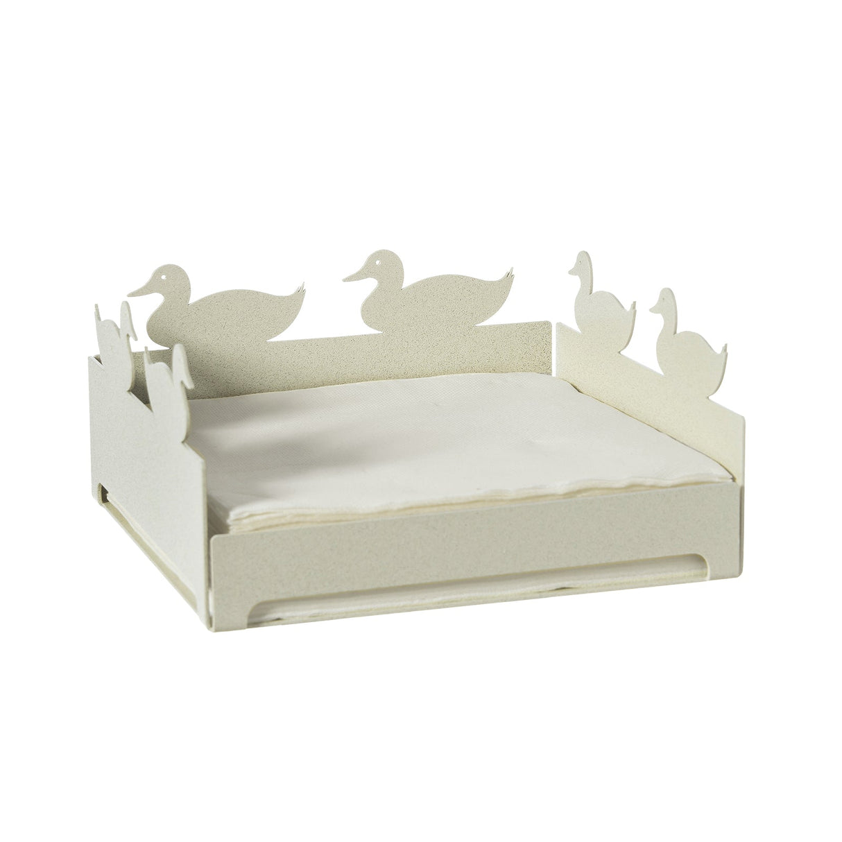 ARTI & MESTIERI Portatovaglioli Piccolo Duck Avorio 8x17cm