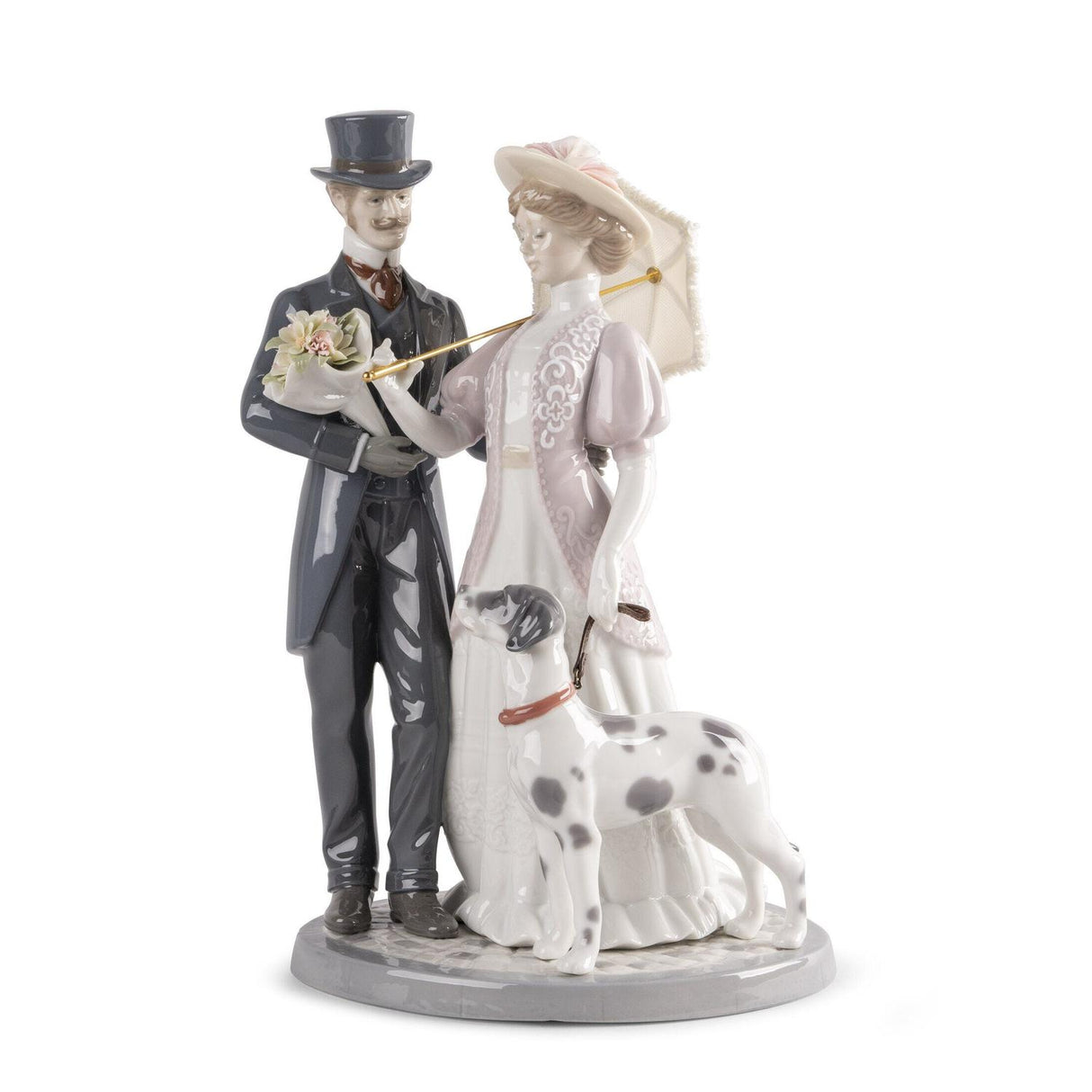 LLADRO' Passeggiata Romantica 33x22cm Porcellana