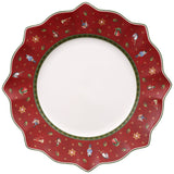 VILLEROY &amp; BOCH - Toy's Delight Red Dinner Plate 29cm Christmas Table