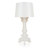 KARTELL Bourgie Lampada da Tavolo Bianco e Oro 78cm Policarbonato 2.0