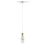 LLADRO' Lampadario Belle De Nuit con Litofania Lustro Oro 170x11cm Porcellana
