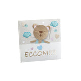 MASCAGNI CASA Album Fotografico 60 Pagine Illustrate 26x26cm Orsetto Azzurro