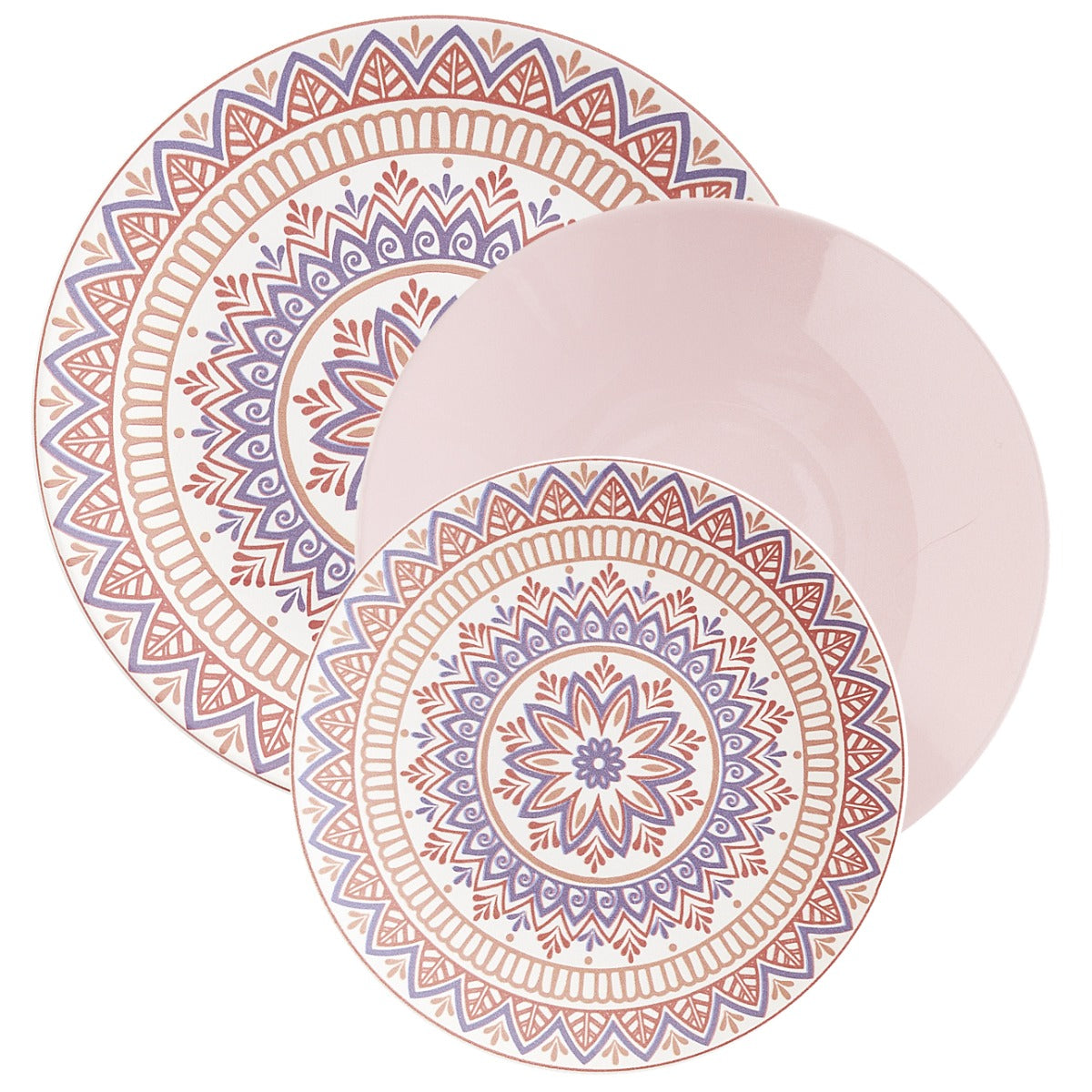 ROSE & TULIPANI Granada Set Tavola 18 Piatti Stoneware