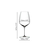 RIEDEL Veloce Red Wine Glass Cabernet Merlot Set 2 Pieces 829ml Crystal