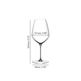 RIEDEL Veloce Calice Vino Rosso Syrah Shiraz Set 2 Pezzi 720ml Cristallo