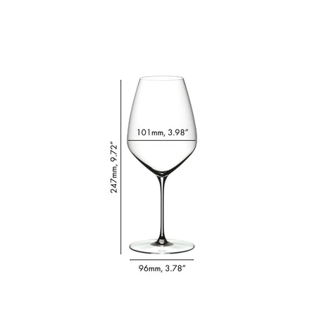 RIEDEL Veloce Calice Vino Rosso Syrah Shiraz Set 2 Pezzi 720ml Cristallo