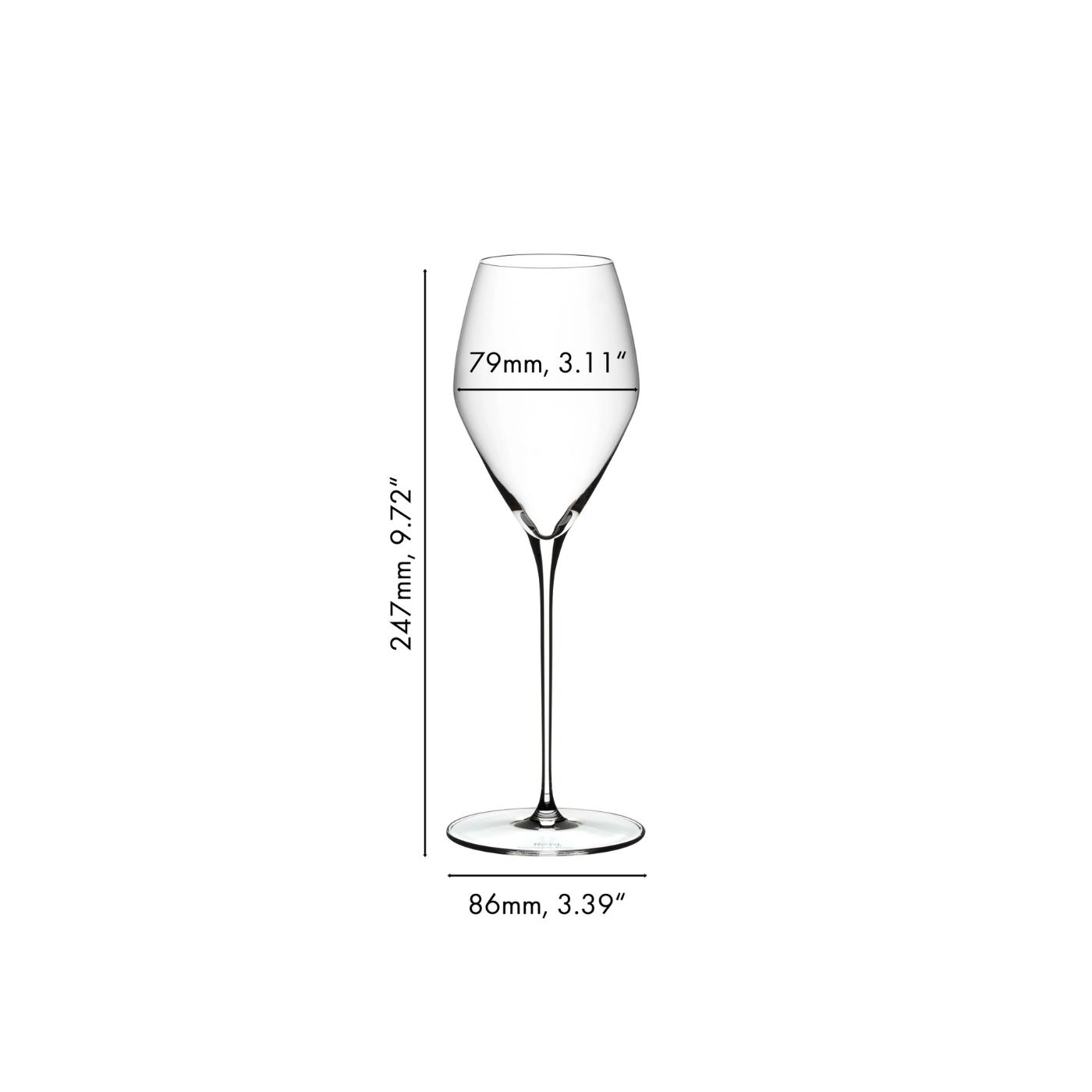 RIEDEL Veloce Bicchiere Calice Sauvignon Blanc Set 2 Pezzi 347ml Cristallo