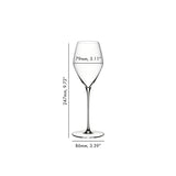 RIEDEL Veloce Bicchiere Calice Rosè Set 2 Pezzi 347ml Cristallo
