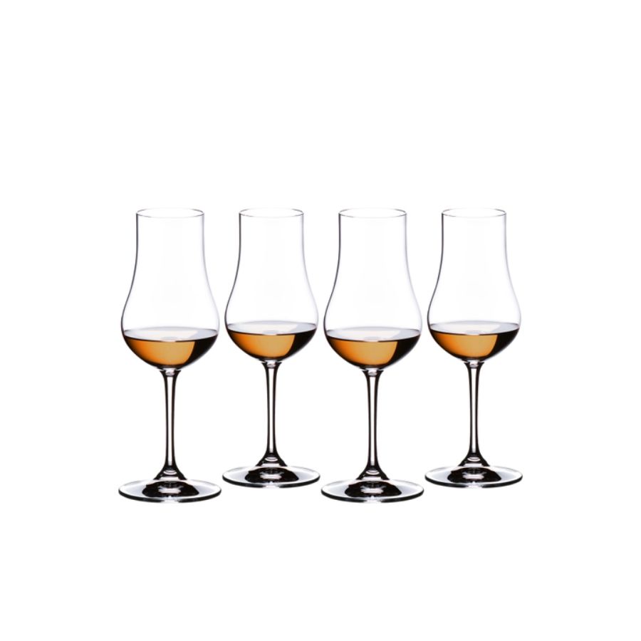 Set 4 bicchieri da rum Riedel in cristallo a stelo lungo 200 ml