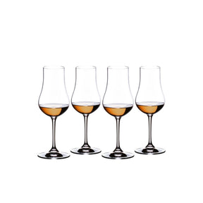 Set 4 bicchieri da rum Riedel in cristallo a stelo lungo 200 ml