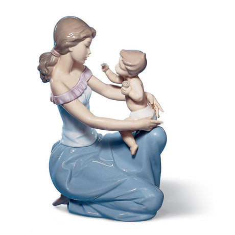 Lladró Figurina Madre Uno per Te e Uno per Me 27x18cm Porcellana