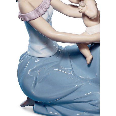 Lladró Figurina Madre Uno per Te e Uno per Me 27x18cm Porcellana