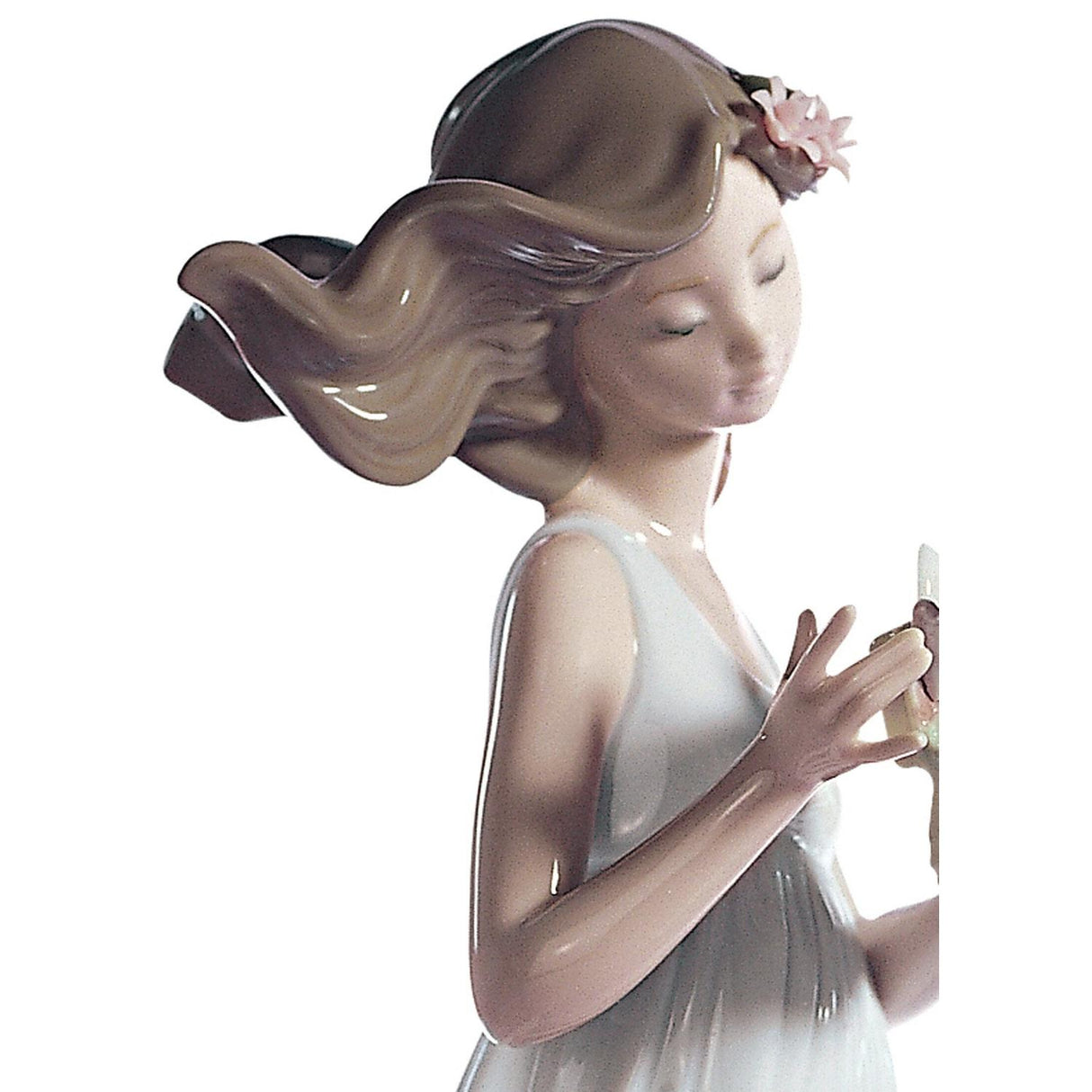 LLADRO' Figurina Donna Tesori Dell'Aria 32x16cm Porcellana
