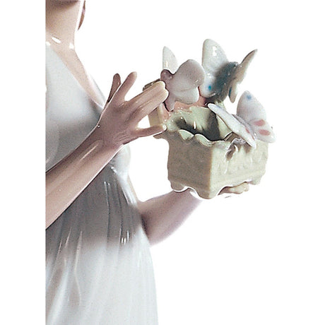 Lladró Figurina Donna Tesori Dell'Aria 32x16cm Porcellana