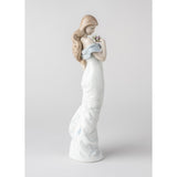 LLADRO' Figurina Donna Il Sussurro Dei Fiori 37x14cm Porcellana