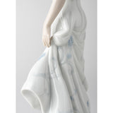 LLADRO' Figurina Donna Il Sussurro Dei Fiori 37x14cm Porcellana
