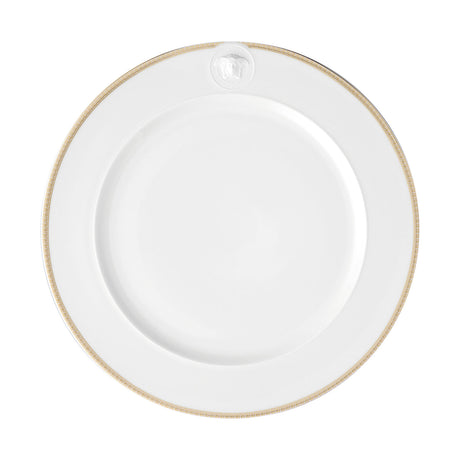 VERSACE Medaillon Meandre d'Or Piatto Segnaposto 30cm con Rilievo Porcellana