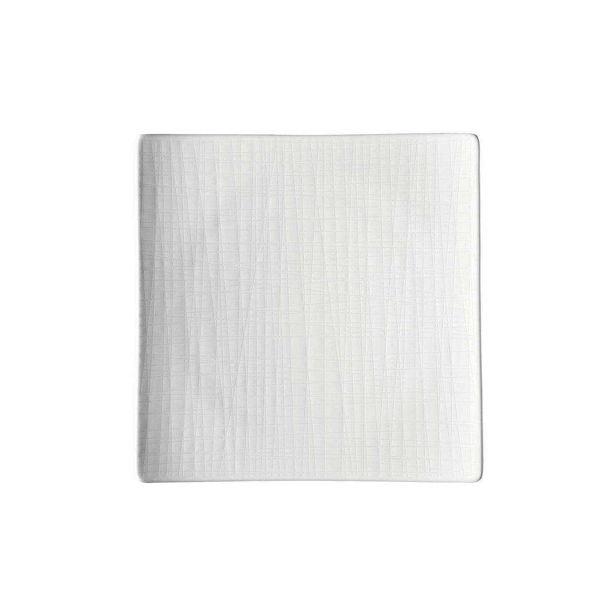 ROSENTHAL Mesh Weiss Piatto Quadrato Piano 22cm Porcellana