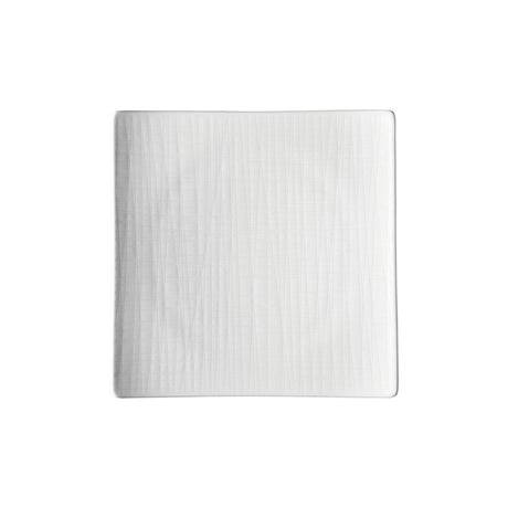 ROSENTHAL Mesh Weiss Piatto Quadrato Piano 22cm Porcellana