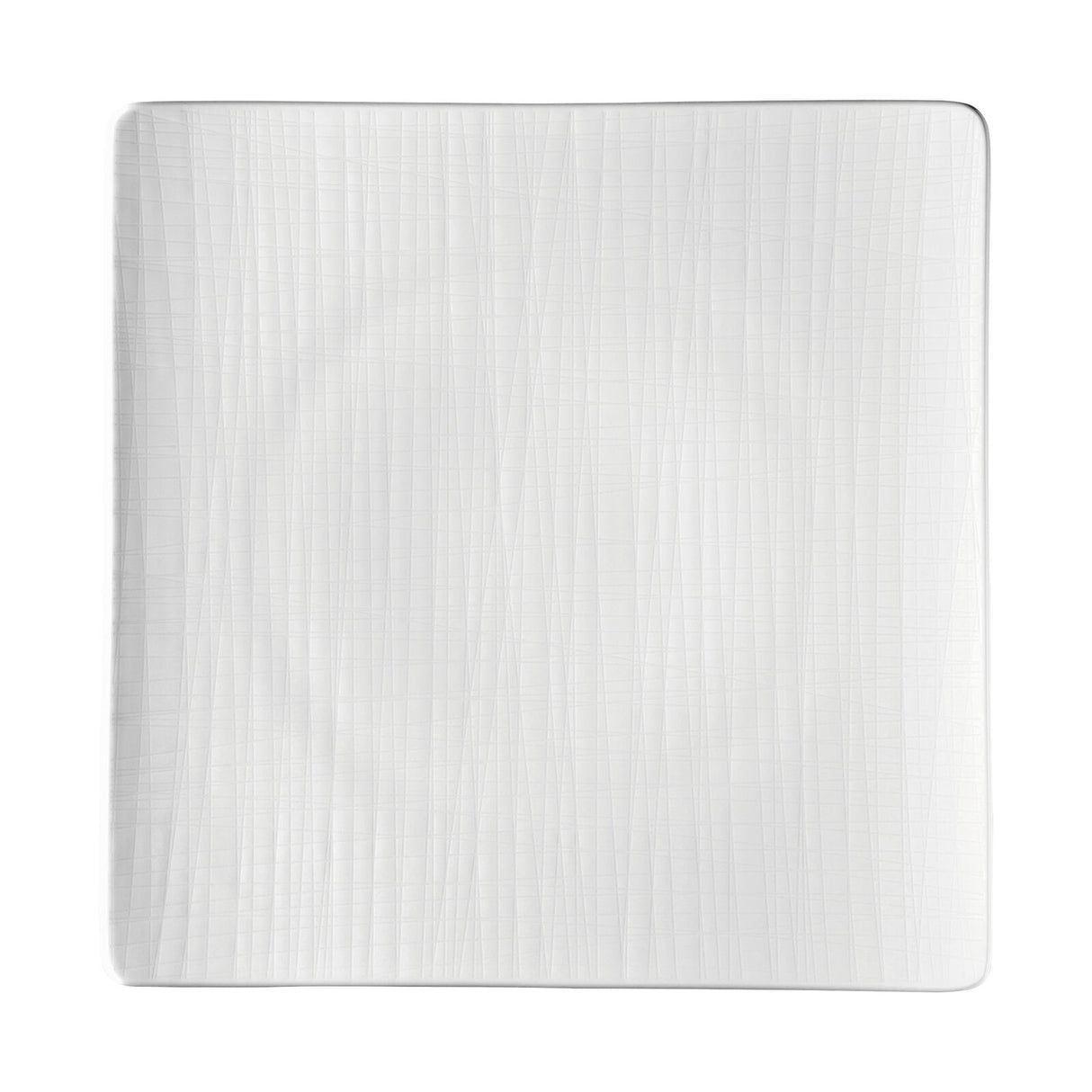 ROSENTHAL Mesh Weiss Piatto Quadrato Piano 31cm Porcellana