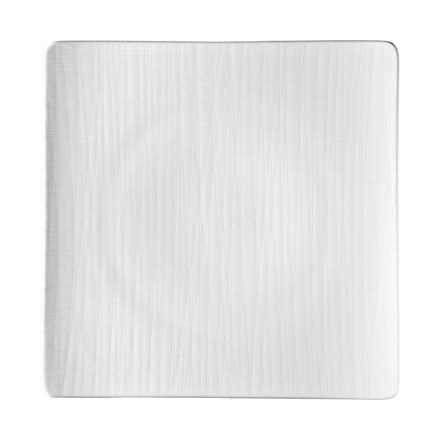 ROSENTHAL Mesh Weiss Piatto Quadrato Piano 31cm Porcellana