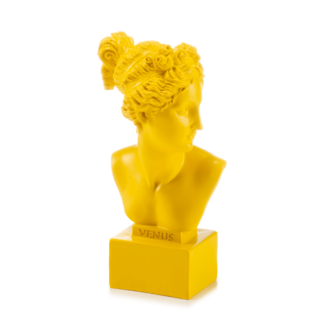 PALAIS ROYAL Busto Scultura Figura Venere Giallo 19cm Resina
