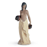 Lladró Figurina Acquaiola 36x15cm Porcellana