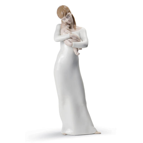 Lladró Figurina Madre Buonanotte Angelo Mio 35x9cm Porcellana