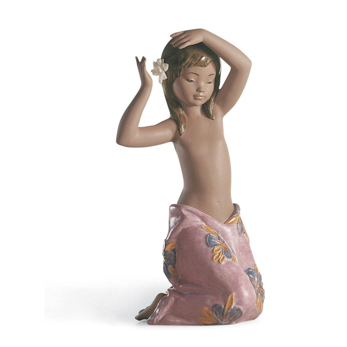 Lladró Figurina Bimba Fiore Del Tropico 25x12cm Porcellana