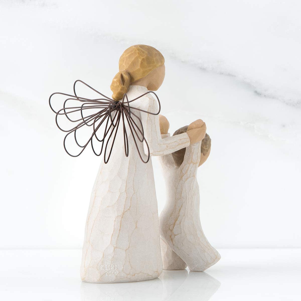 WILLOW TREE Figurina Statuina Angelo Custode Design di Susan Lordi 13cm Resina