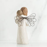 WILLOW TREE Figurina Statuina Angelo dell'Abbraccio Design di Susan Lordi 14cm Resina