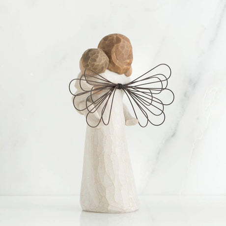 WILLOW TREE Figurina Statuina Angelo dell'Abbraccio Design di Susan Lordi 14cm Resina
