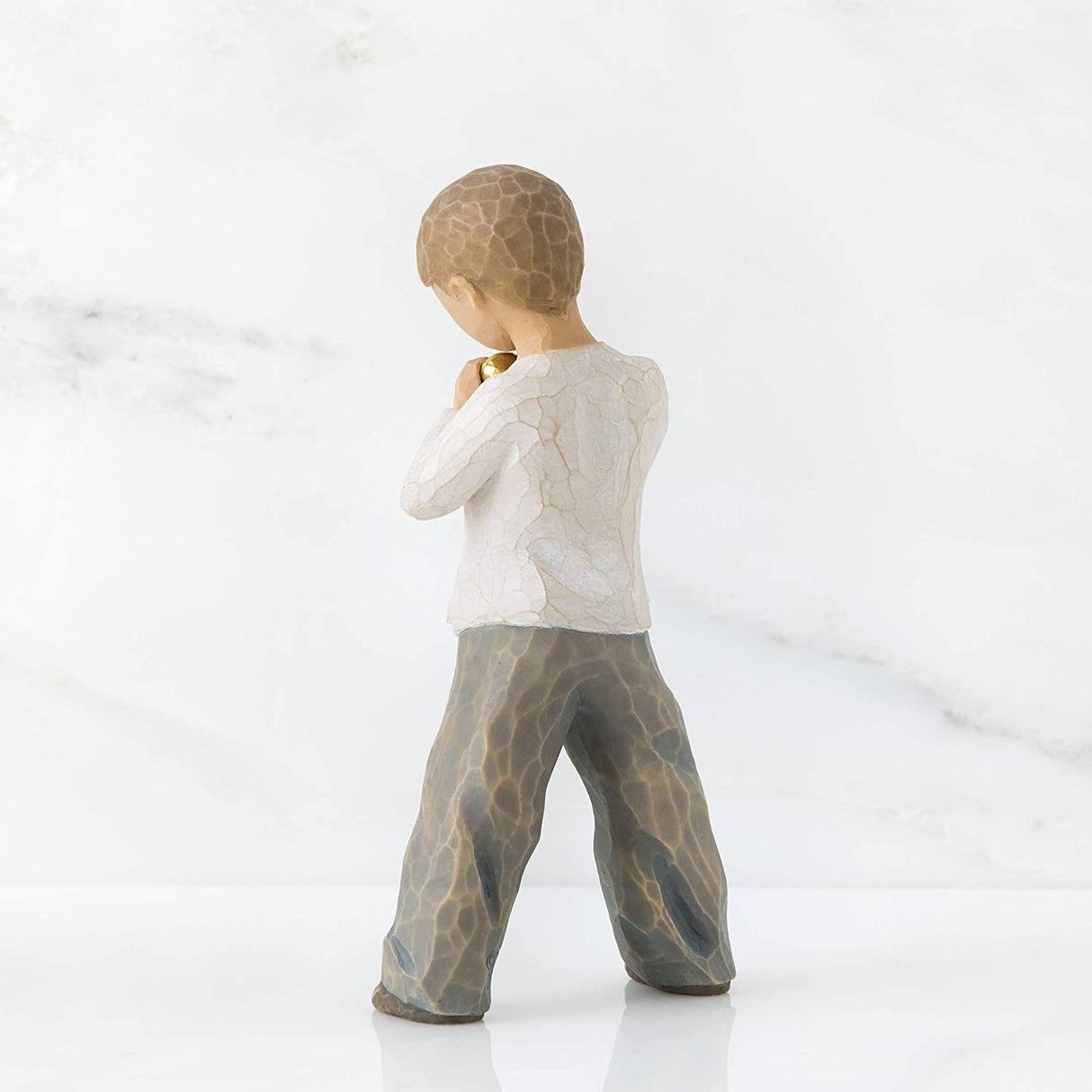 WILLOW TREE Figurina Cuore d'oro Design di Susan Lordi 14cm Resina