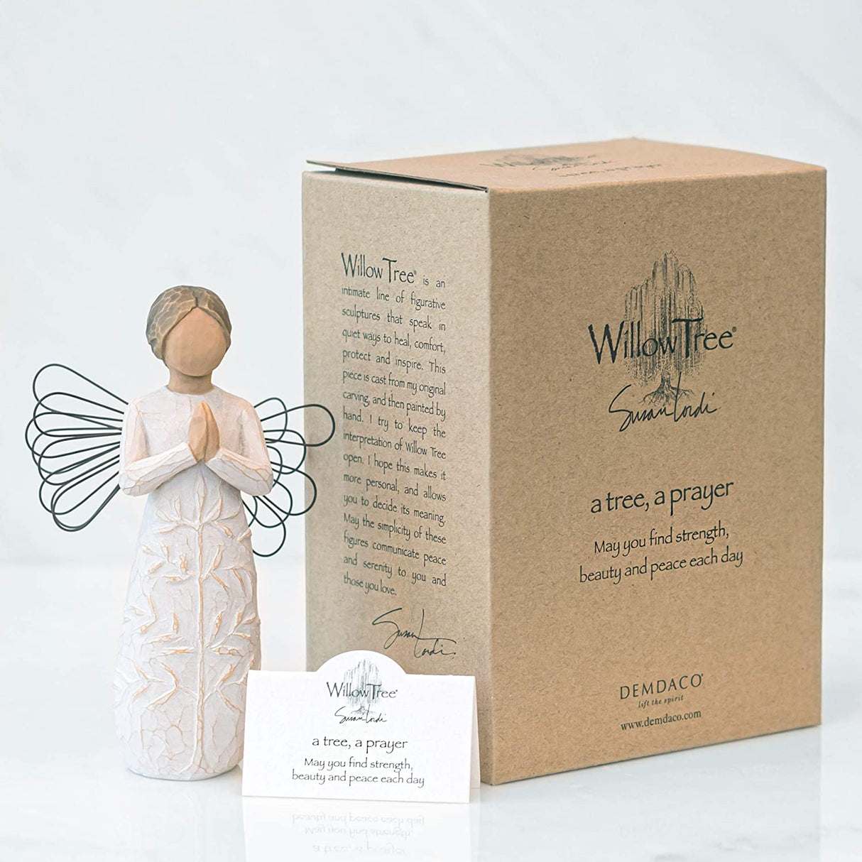 WILLOW TREE Figurina Un Albero Una Preghiera Design di Susan Lordi 14cm Resina