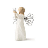 WILLOW TREE Figurina Statuina Angelo della Libertà Design di Susan Lordi 13cm Resina