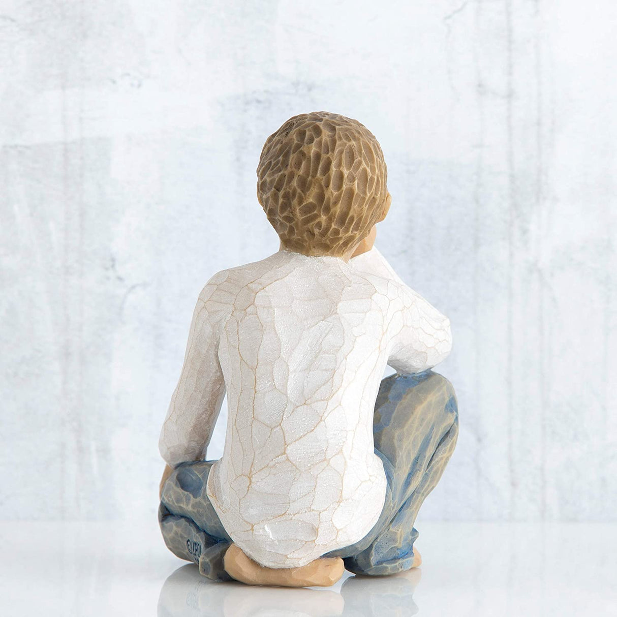 WILLOW TREE Figurina Statuina Bambino Curioso Design di Susan Lordi 7,5cm Resina