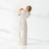 WILLOW TREE Figurina Statuina Cane d'Oro Design di Susan Lordi 20cm Resina