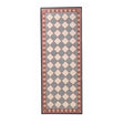 Tappeto Dama Brandani in PVC espanso motivo geometrico 150x58 cm