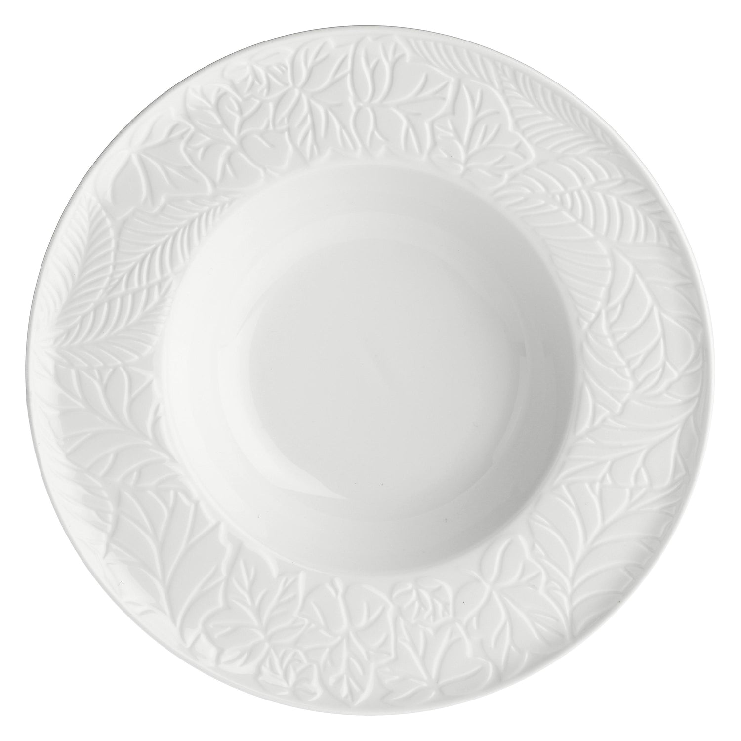LA PORCELLANA BIANCA Bosco Set 6 Pezzi Piatto Fondo 23cm Bianco