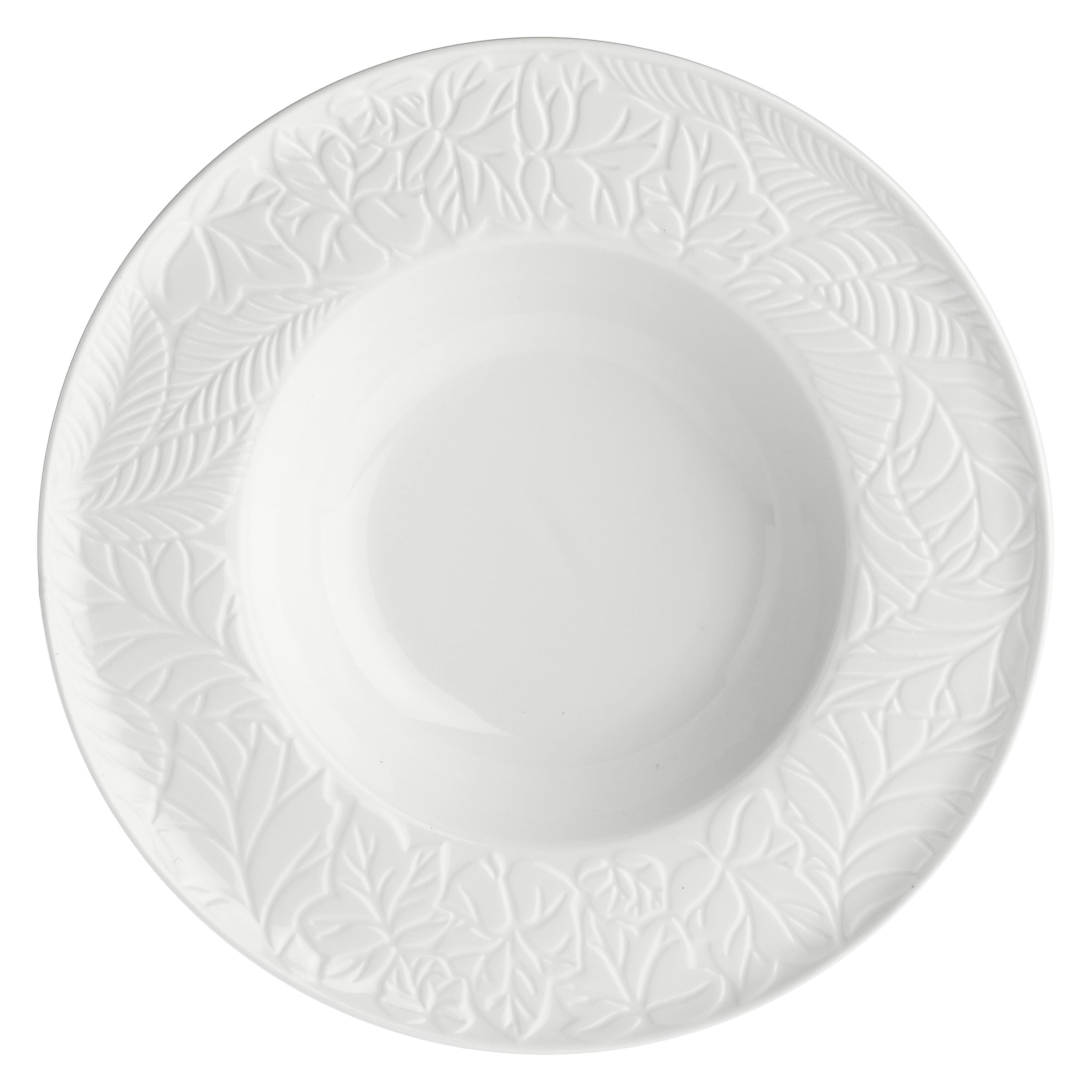 LA PORCELLANA BIANCA Bosco Set 6 Pezzi Piatto Fondo 23cm Bianco