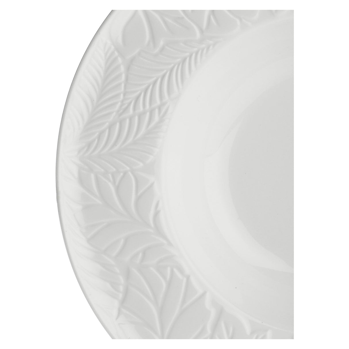 LA PORCELLANA BIANCA Bosco Set 6 Pezzi Piatto Fondo 23cm Bianco