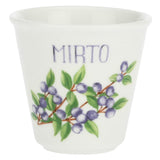 LA PORCELLANA BIANCA Liquorelli Set 6 Bicchierino Shot Liquorino Mirto 75ml Porcellana