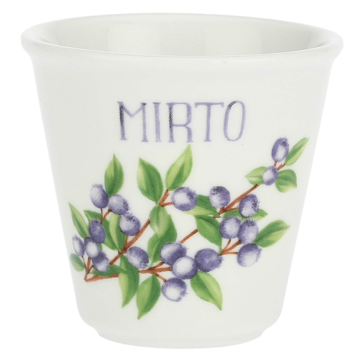 LA PORCELLANA BIANCA Liquorelli Set 6 Bicchierino Shot Liquorino Mirto 75ml Porcellana