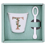 LA PORCELAINA BIANCA - Single "T" glass with 75cc spoon