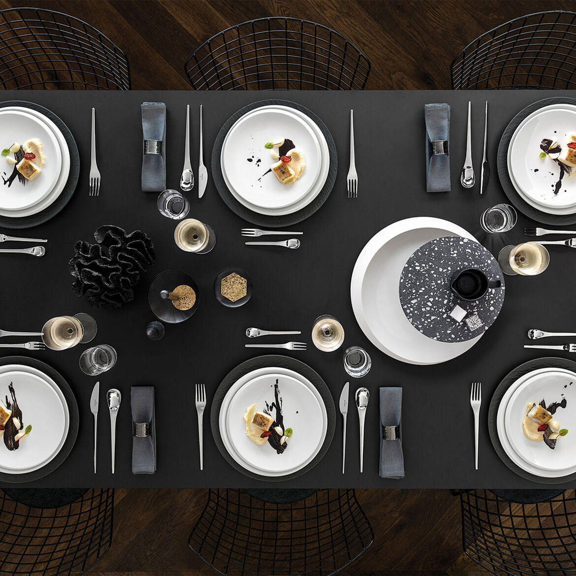 VILLEROY & BOCH NewMoon Piatto da Portata 37cm Bianco Porcellana