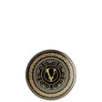 Piatto decorativo Versace Virtus Gala in porcellana nera e oro 17 cm